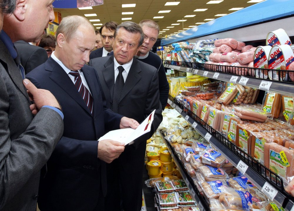 Путин в супермаркете