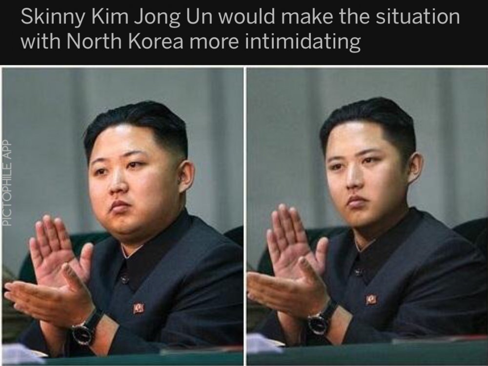 Ким Чен Ын худой в молодости