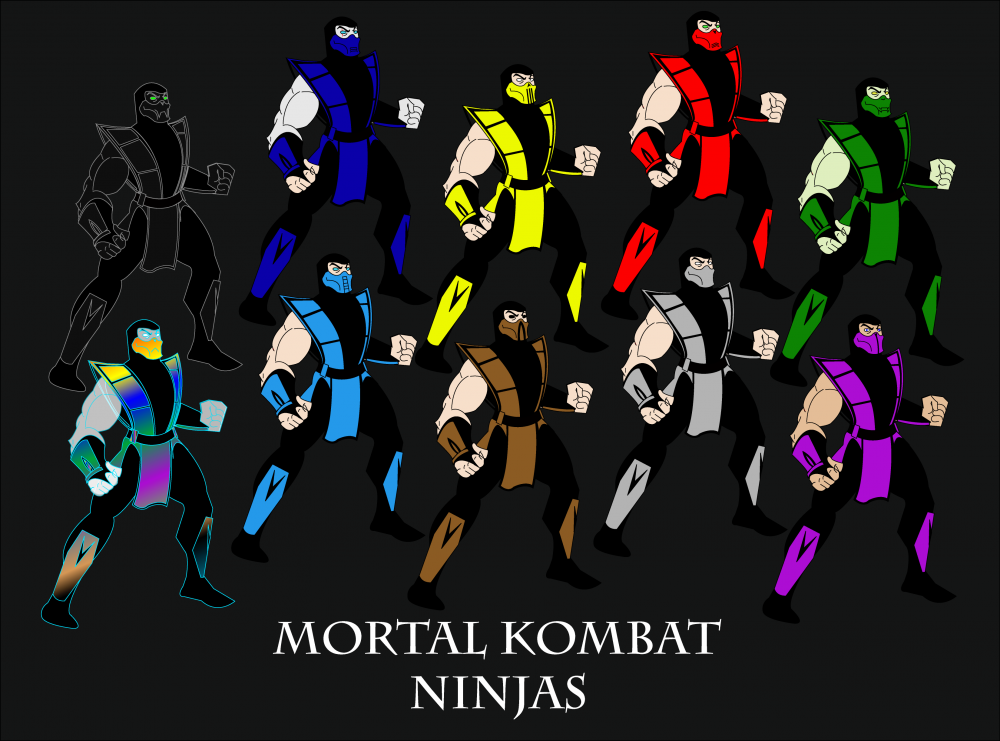 Персонажи Mortal Kombat ниндзя