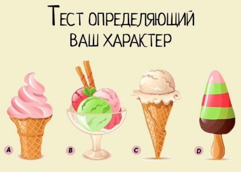 Тест психологический мороженое