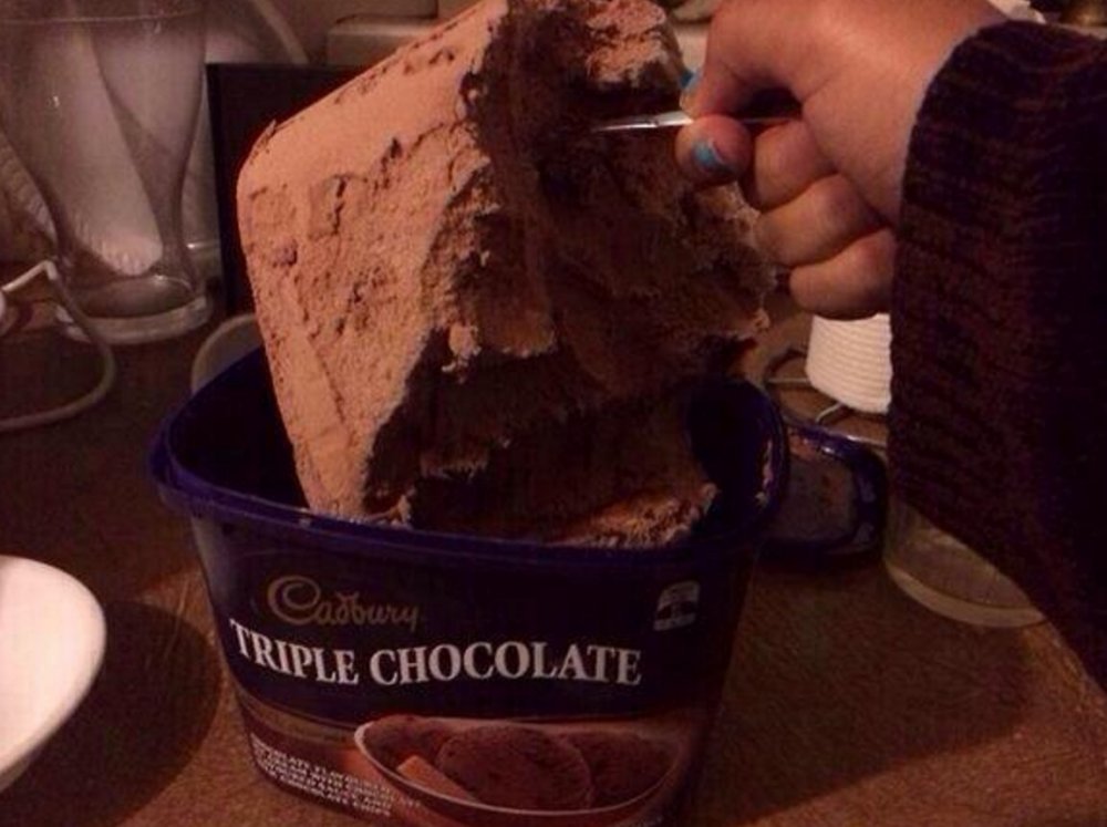 Шоколадное мороженое прикол