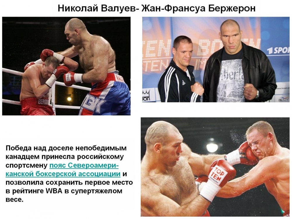 Николай Валуев бокс статистика