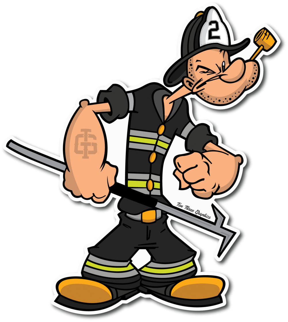 Пожарник карикатура