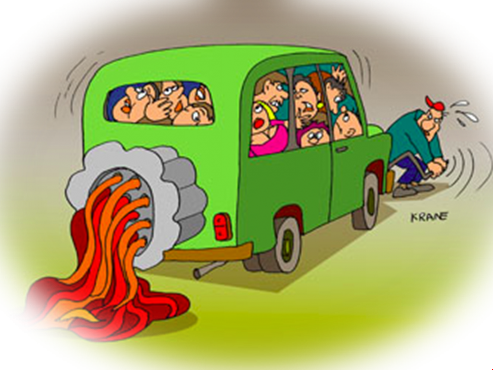 Общественный транспорт карикатура