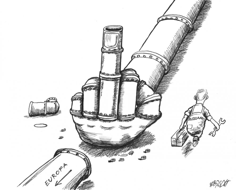 Газовая труба карикатура