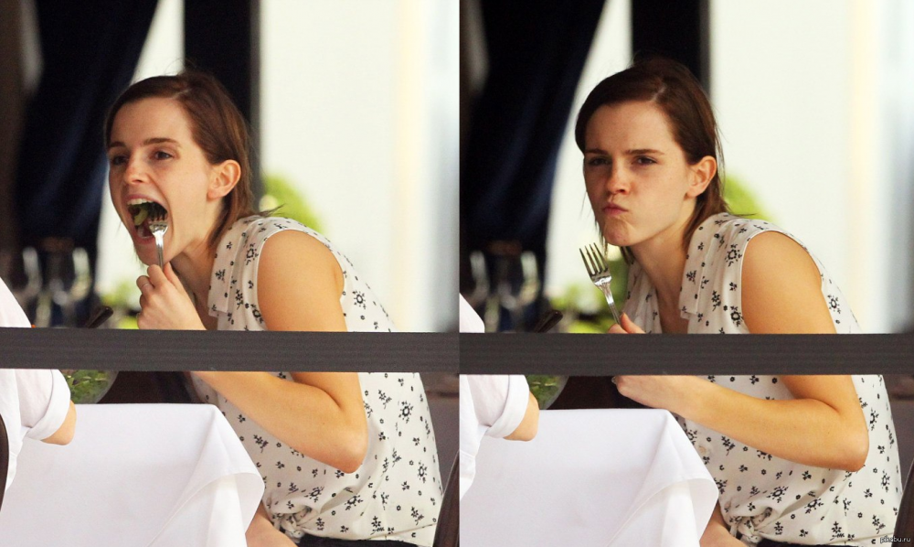 Emma Watson зевота