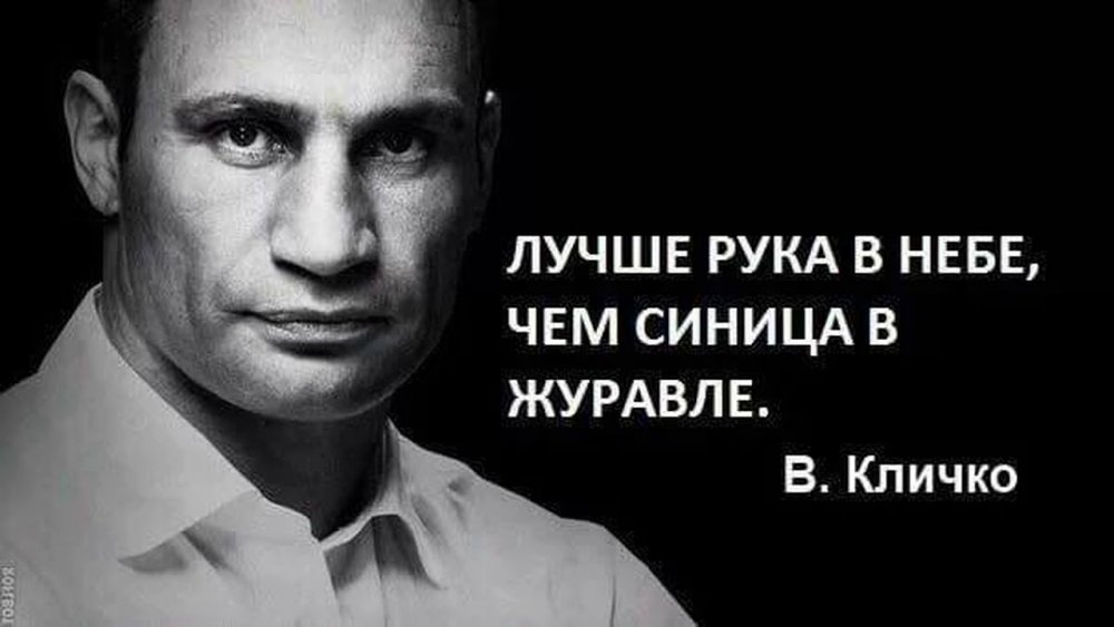 Цитаты Виталия Кличко
