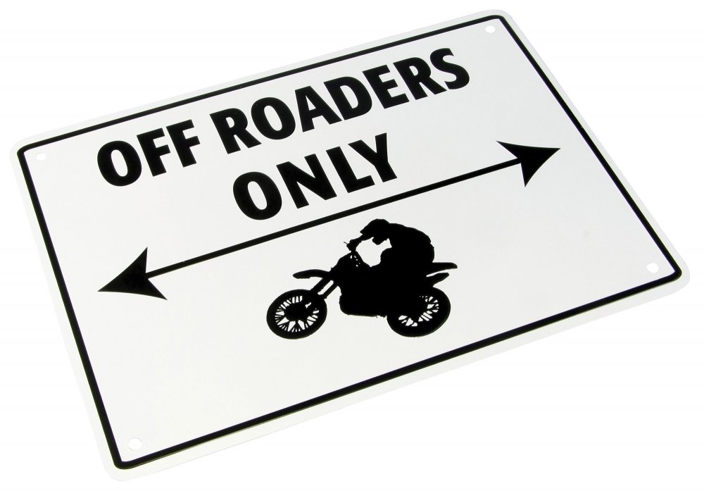 Табличка вместо номера на мотоцикл