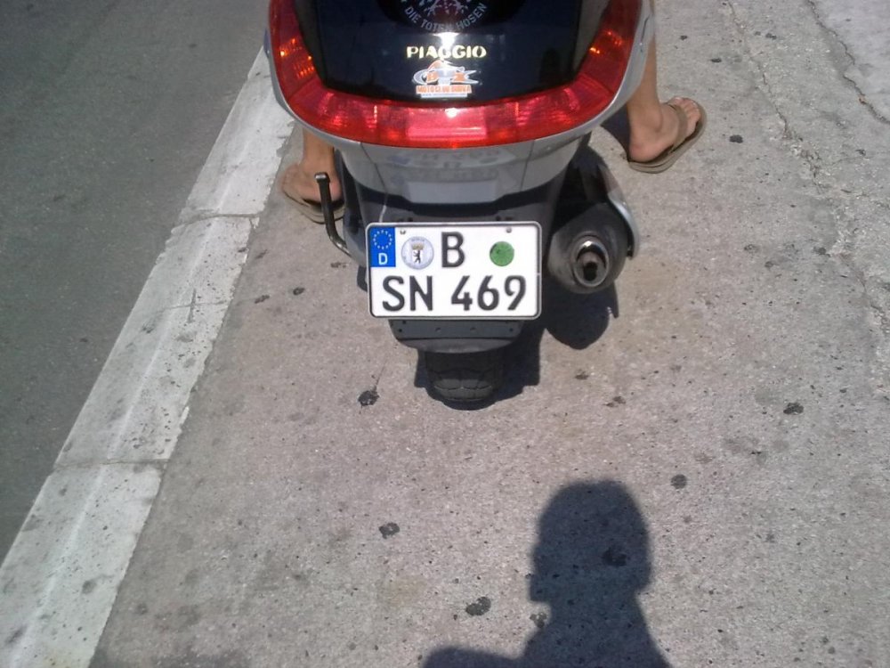 Германские номера на мотоцикл