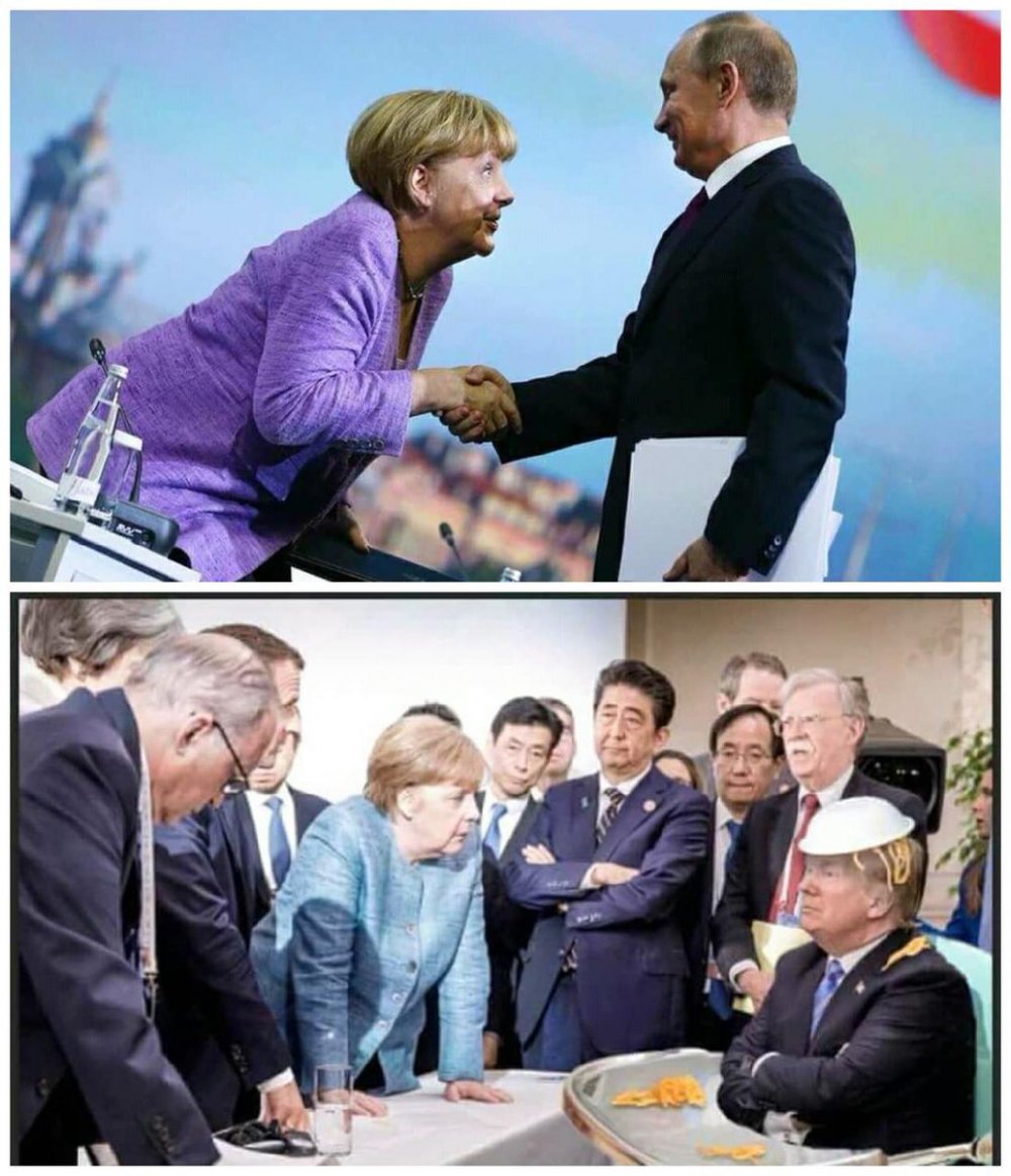 Меркель и Байден