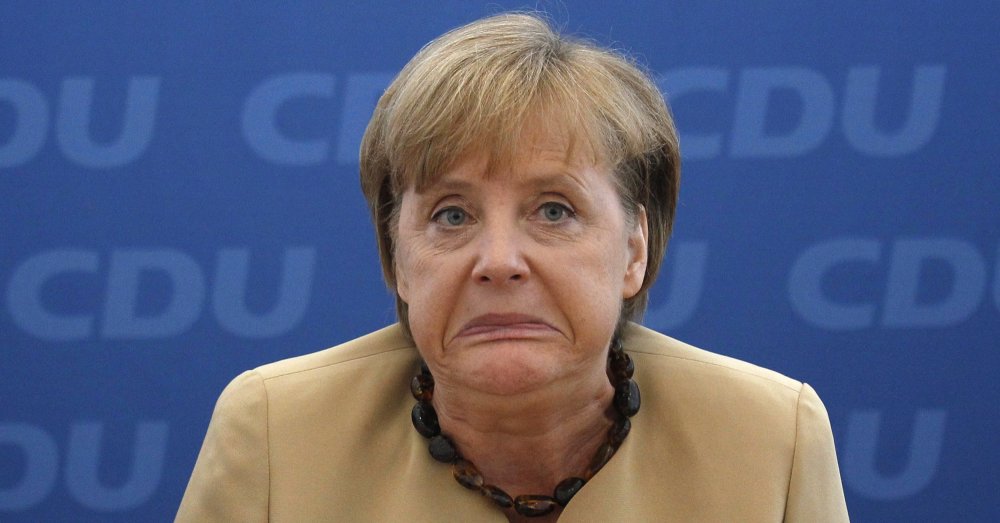 Ангела Меркель гримасы