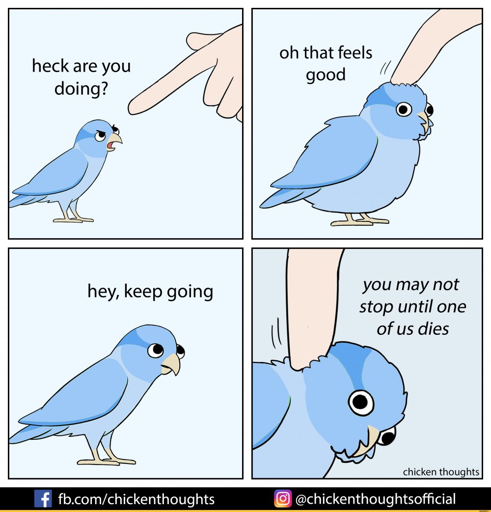 Комикс про птичку
