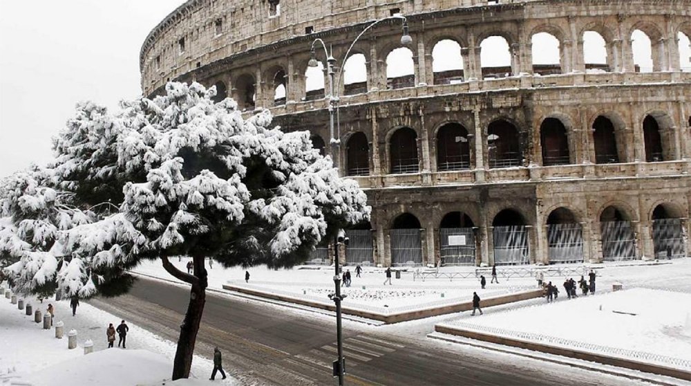 Рим Италия зимой