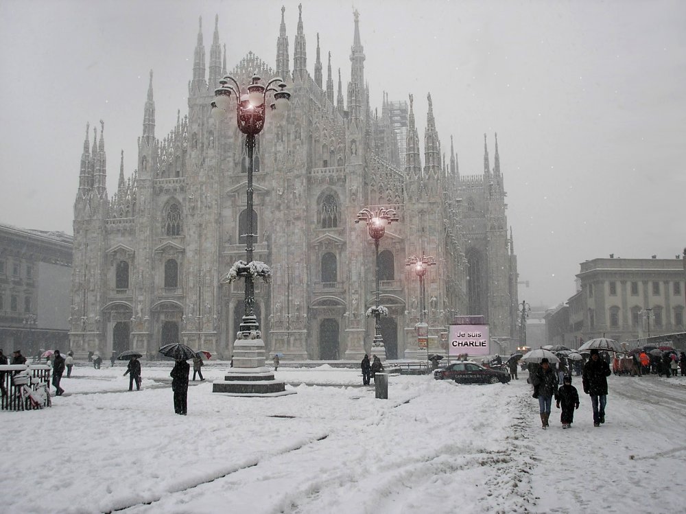 Дуомо Милан зима