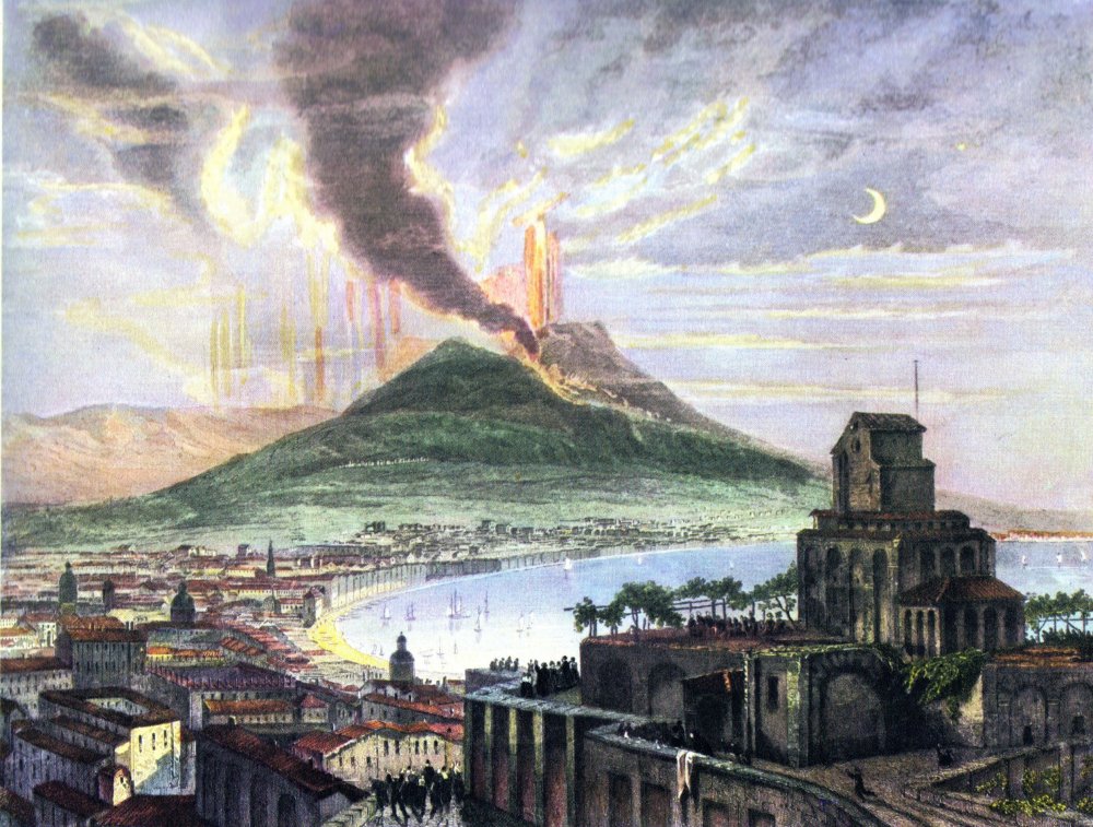 Извержение вулкана Везувий 1944