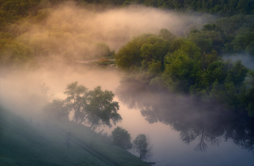 Утренний туман на реке