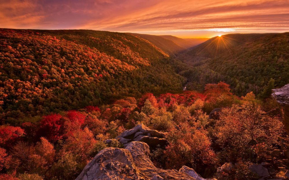 Штат Вирджиния осень в горах