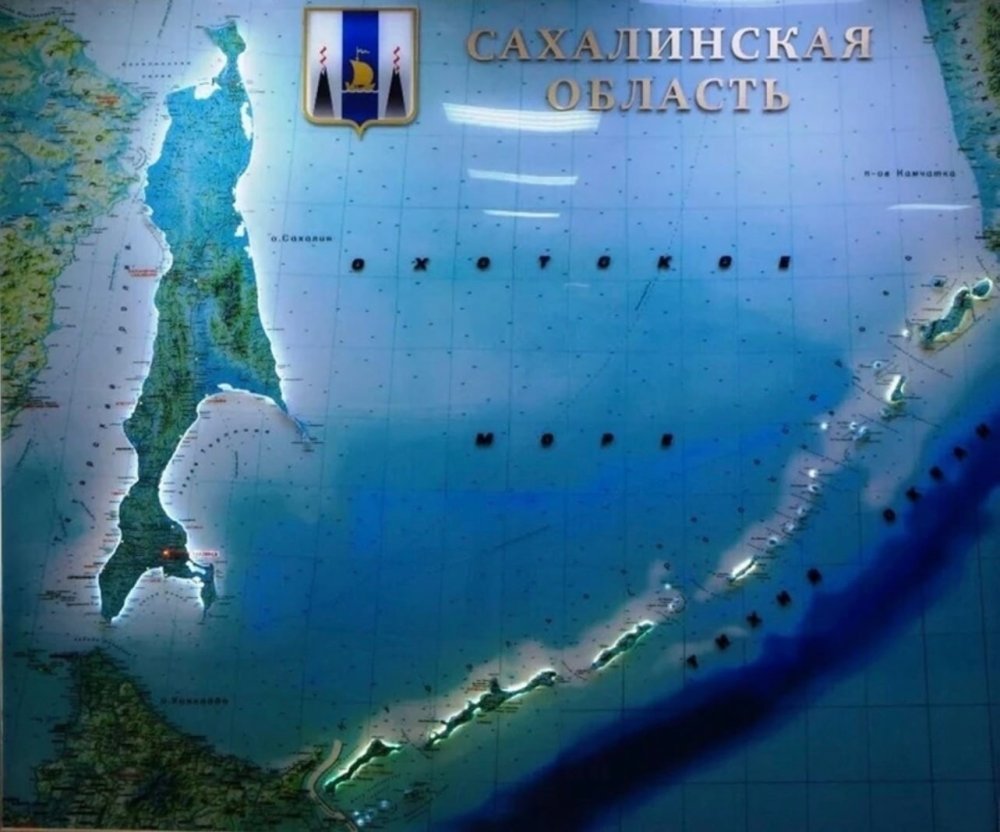 Остров Сахалин сверху