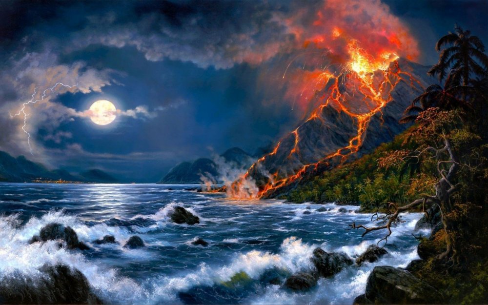 Джесси Барнс извержение вулкана