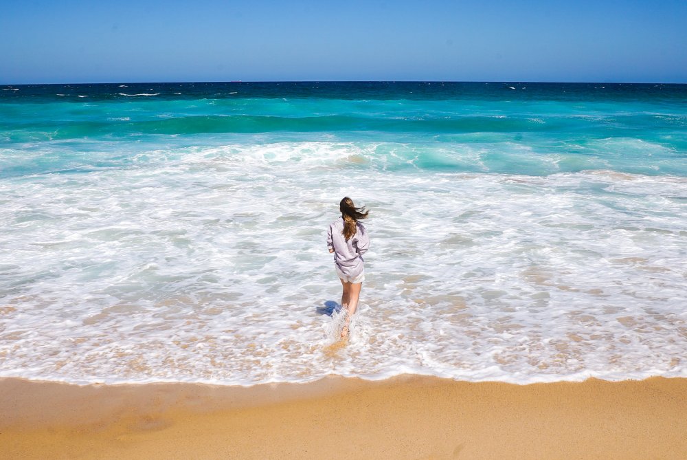 Карибское море пляж девушки