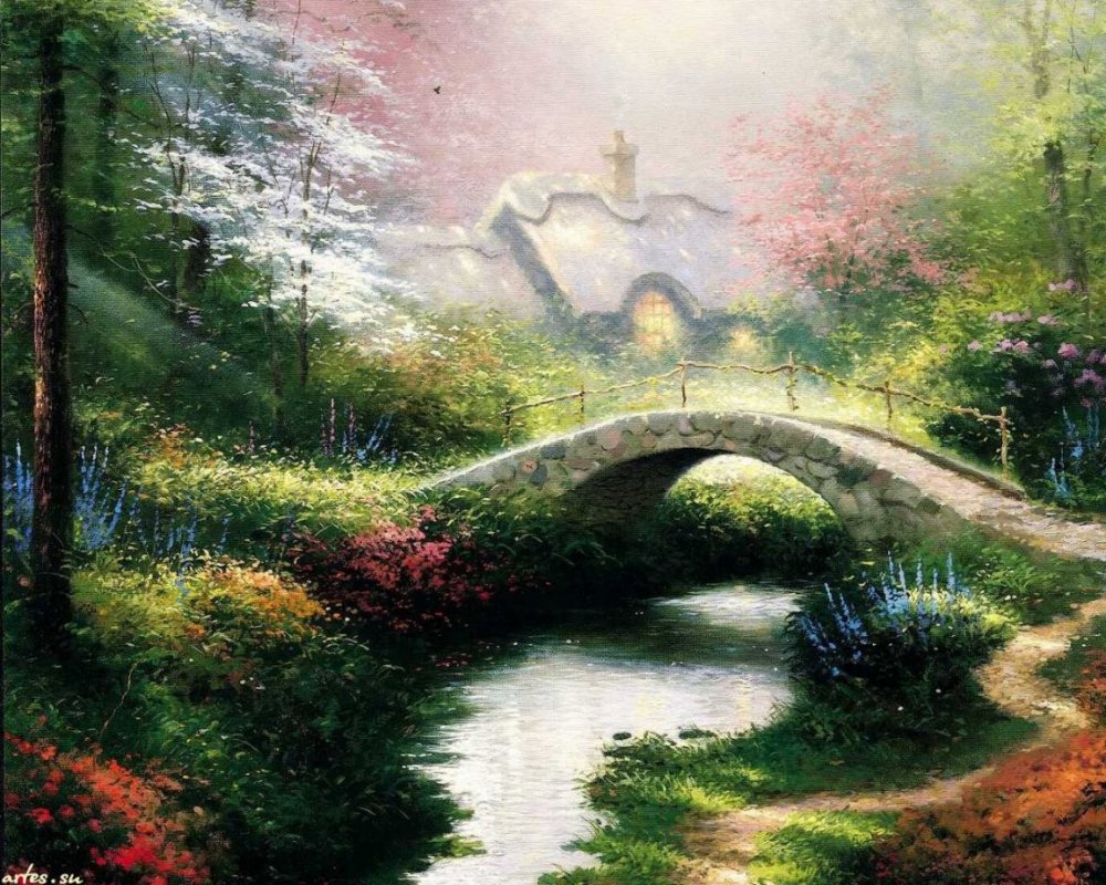 Томас Кинкейд картины мост
