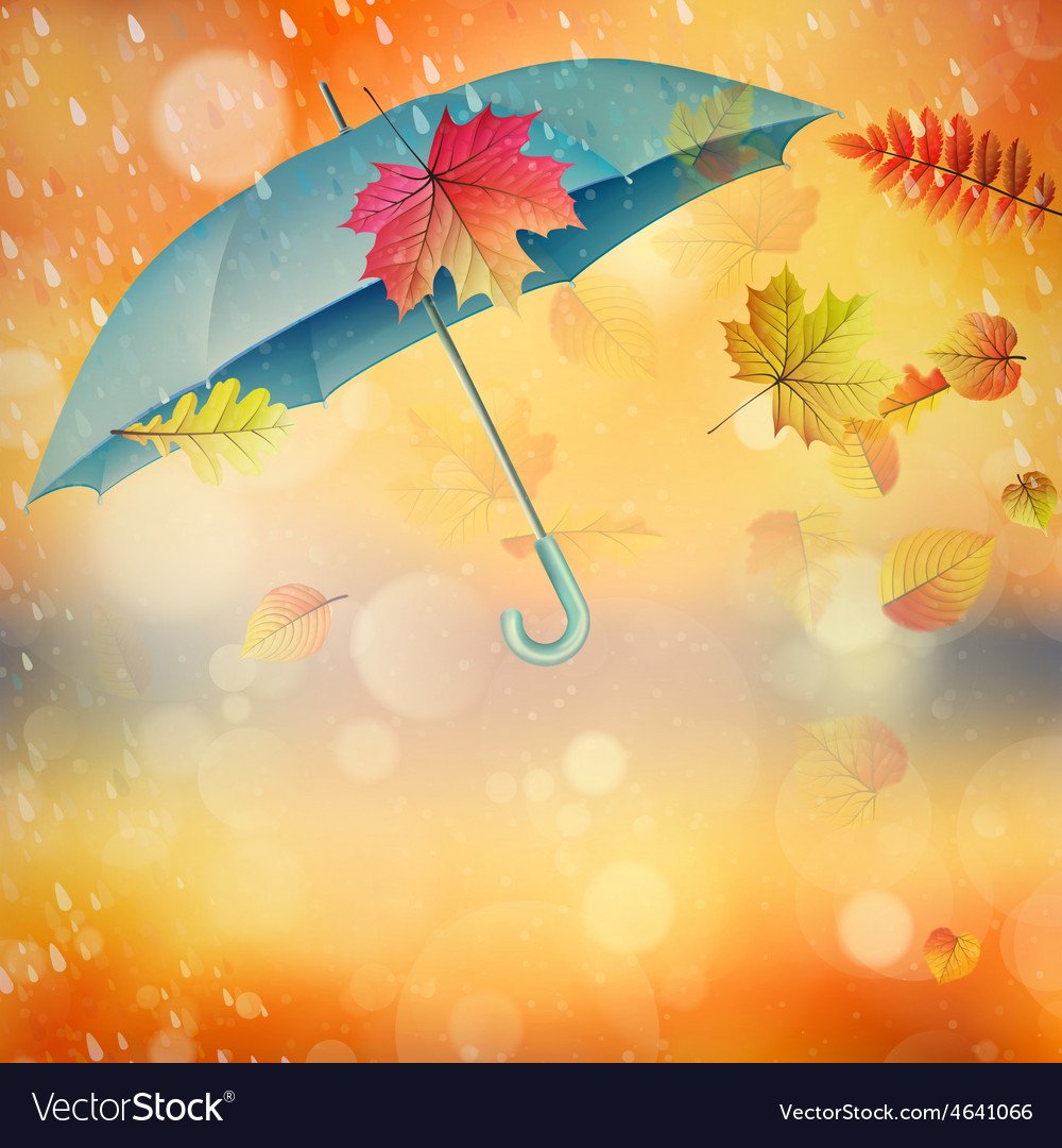 Фоны осень и зонтики