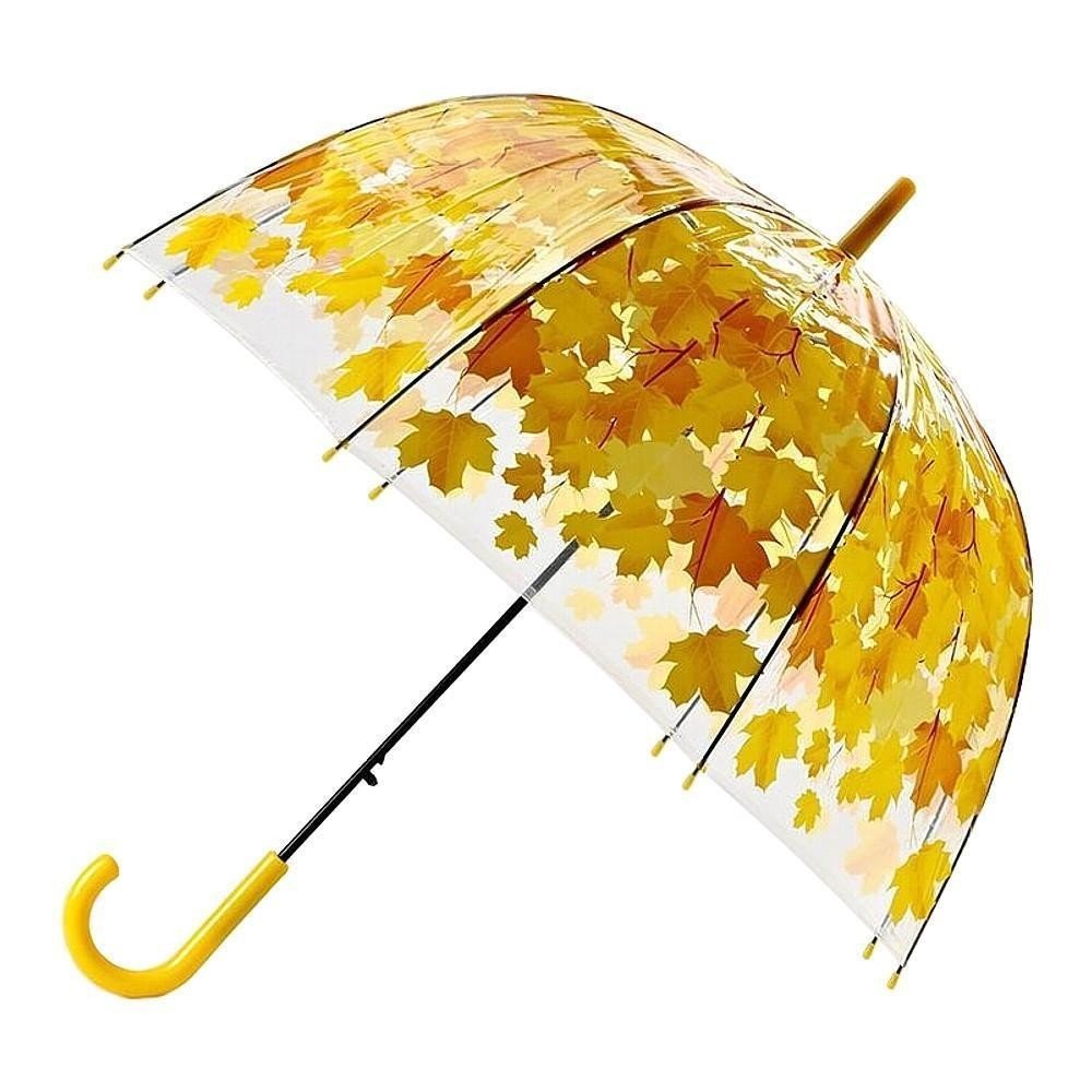 Зонт "желтые листья" (полуавтомат) d80см