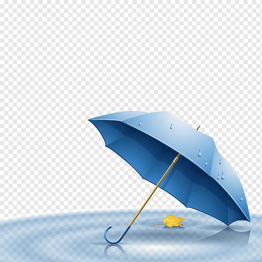 Зонтик на прозрачном фоне для презентации