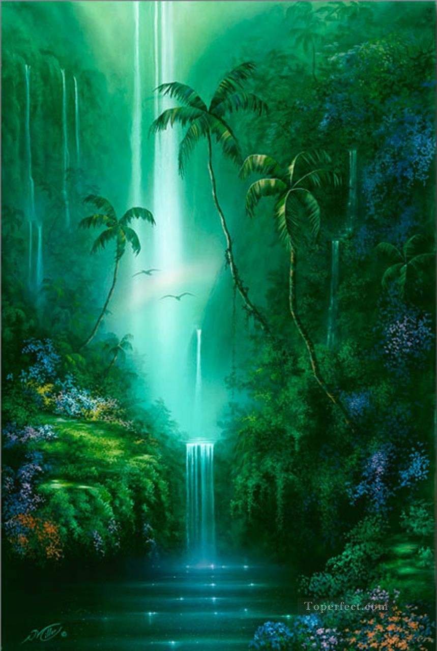 Водопад в джунглях