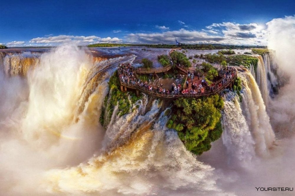Бразилия водопады Игуасу глотка дьявола