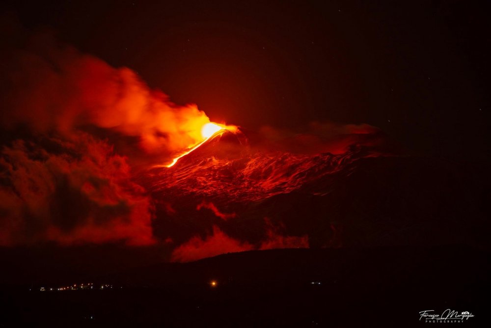 Вулкан Этна извержение 1889