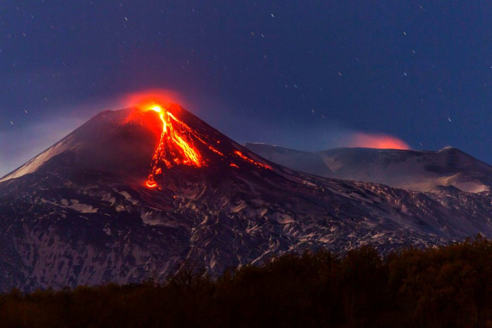 Вулкан Этна действующий