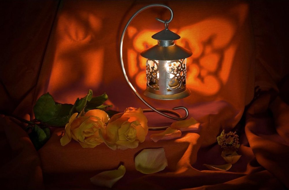 Осенний натюрморт со свечой