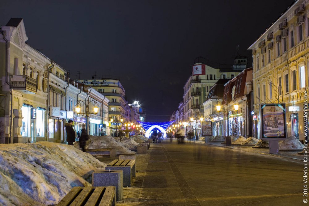 Ленинградская улица Самара зима