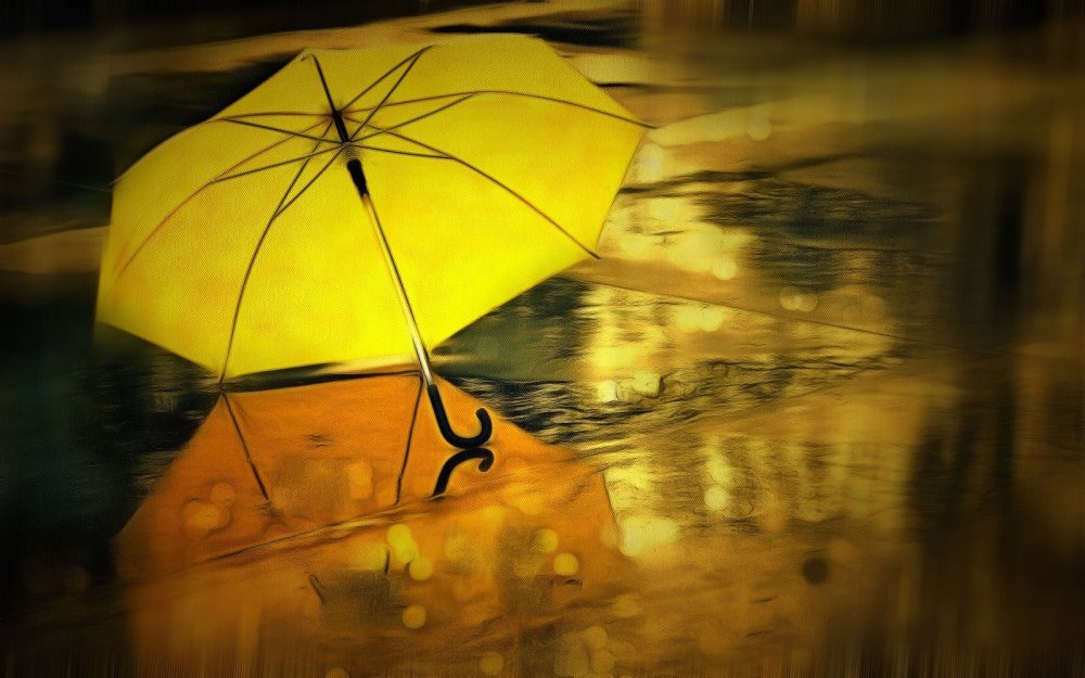 Дождь зонт