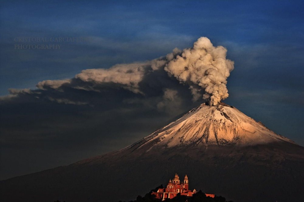 Попокатепетль вулкан извержение