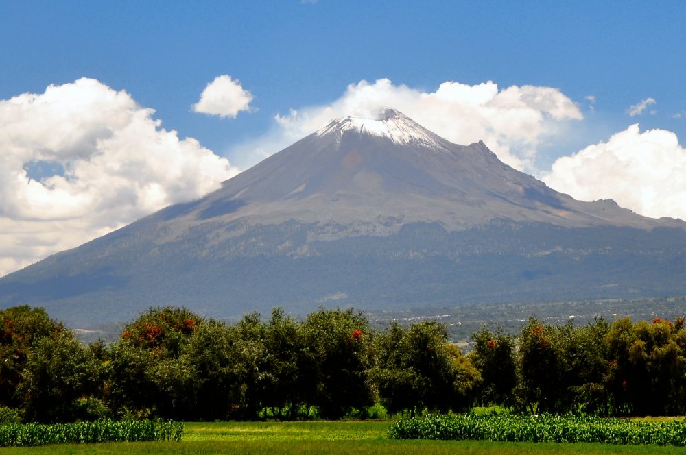 Вулкан Мексика Попокатепетль Мексика