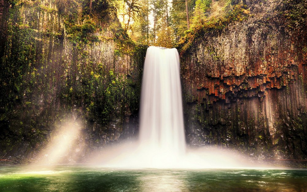 Водопад Abiqua, Орегон США