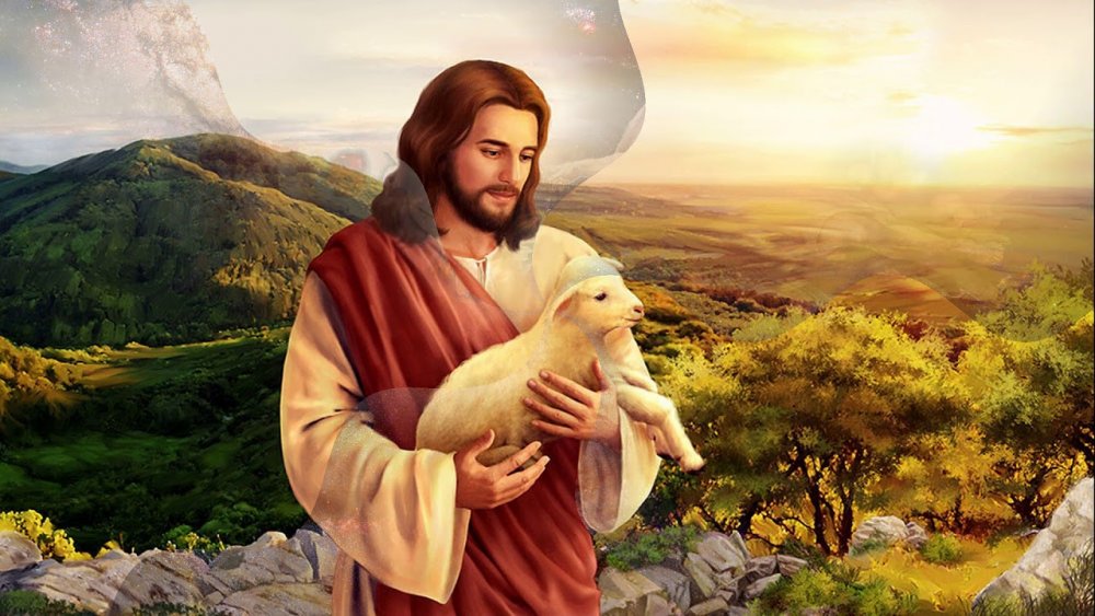Иисус Христос с ягненком