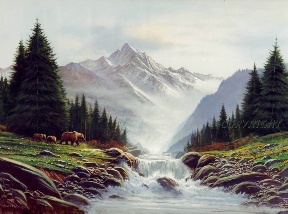 Брэндон Томас художник картины горы