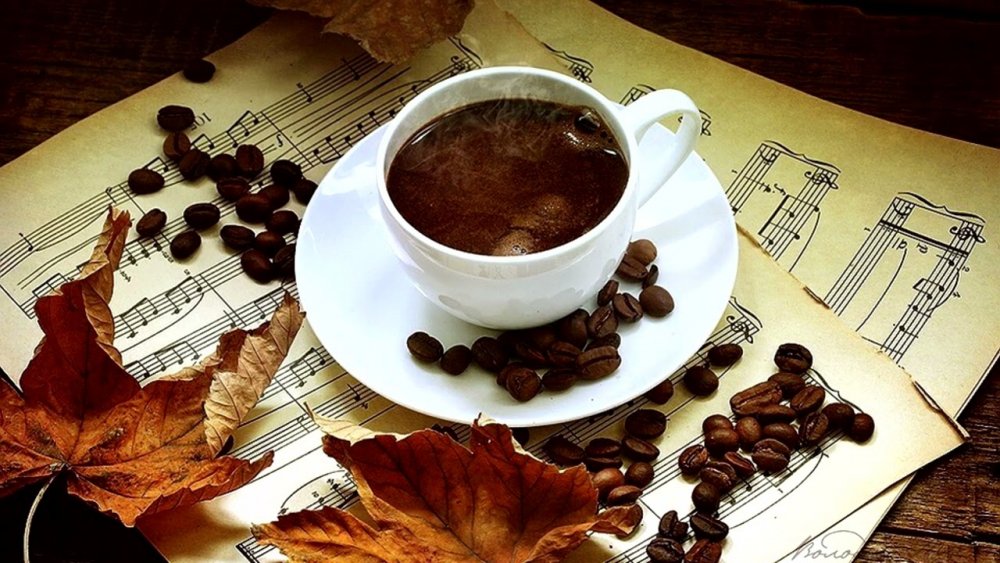 Красивая осень кофе