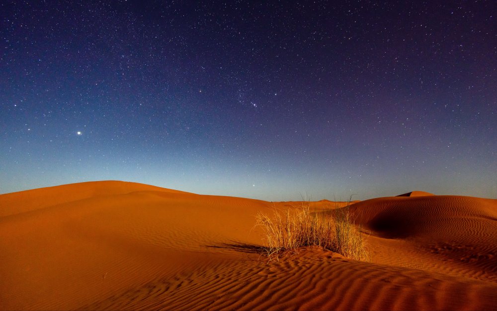 Пустыня вечером