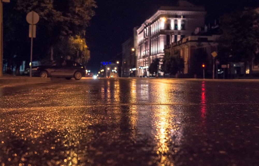Ночная дождливая улица
