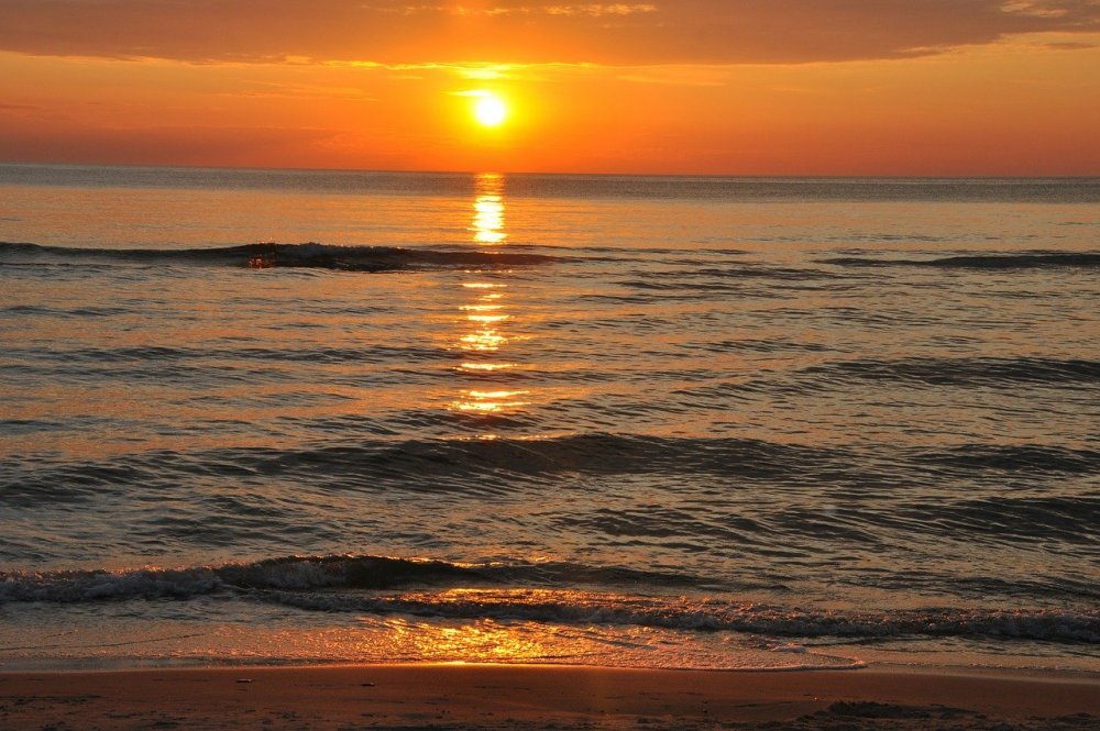 Балтийское море Юрмала солнце Восход