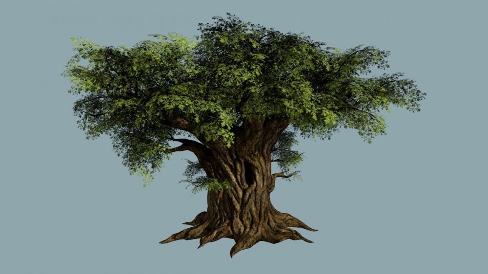 Сказочное дерево с корнями