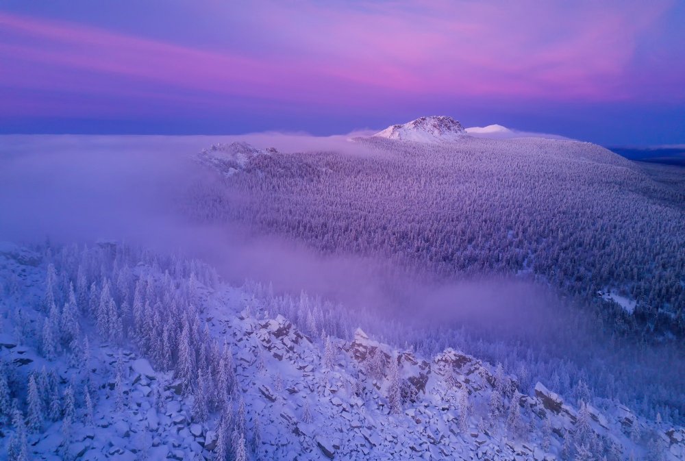 Уральские горы зима