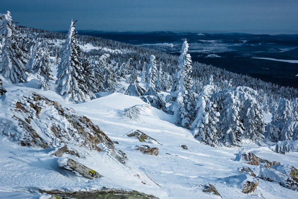 Уральские горы хребет зима