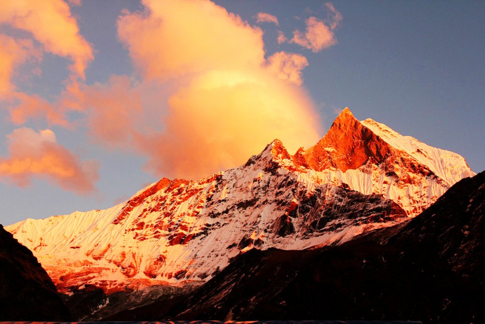 Рассвет Тибет Гималаи