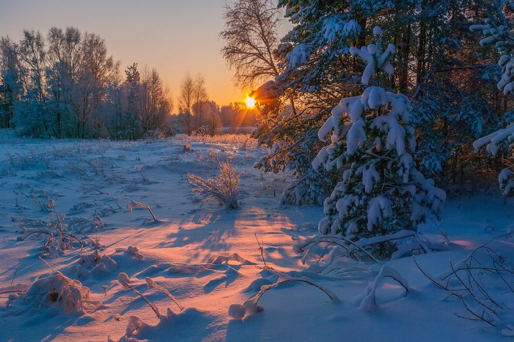 Русская природа зимой