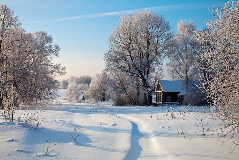 Зима в России